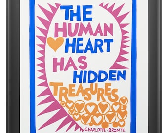 The Human Heart Has Hidden Treasures - John ffrench ARTWORK PRINT 13” x 19”