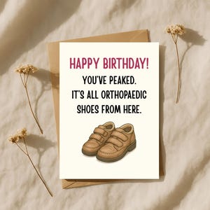 Funny Birthday Card for Friend,Dad. Hilarious Aging Card for Men, Women with Dark Humor. Funny Aging Greeting Card Sarcastic Aging Joke Card
