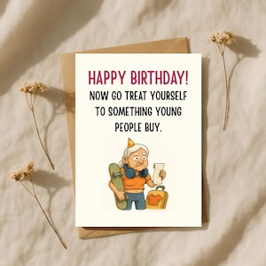 Getting Older Birthday Card. Aging Humor Greeting for Friend, Sibling, Coworker. Funny Aging Joke Card for 30th, 40th, 50th Birthday
