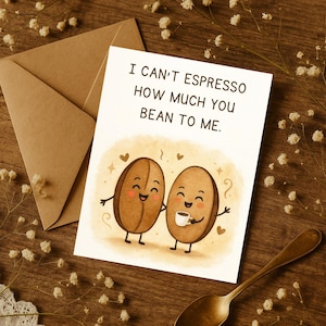 Tarjeta de aniversario imprimible, tarjeta de aniversario dulce y divertida, tarjeta para esposo, esposa, novio, novia, pareja, tarjeta para él, para ella