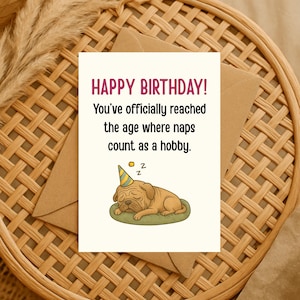 Funny Senior Birthday Card – Over the Hill Roasting Humor, Sarcastic Milestone Joke, Old Age Celebration Card – For Husband, Wife, or Friend