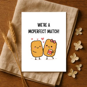 Afdrukbare jubileumkaart, Sweet & Punny-verjaardagskaart, kaart voor man, vrouw, vriend, vriendin, partner, kaart voor hem, voor haar