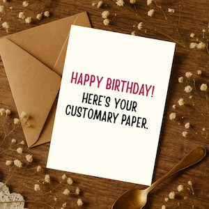 Snarky Birthday Card for Friend – Funny and Relatable Greeting, Rude Birthday Card for Coworker, Sarcastic Birthday Card for Girlfriend,