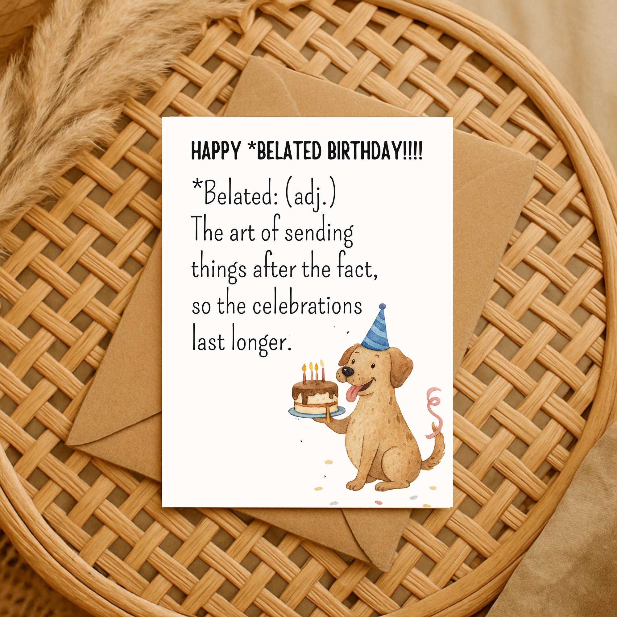 Late birthday wishes - Etsy México, image size:2000x2000