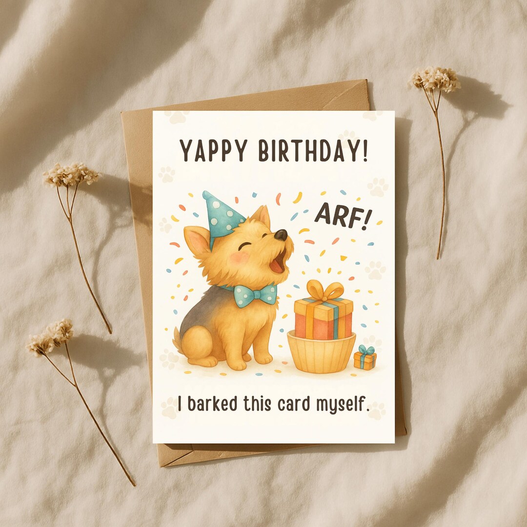 Funny Animal Birthday Card for Dog and Cat Lovers – Cute Singing Pets ...