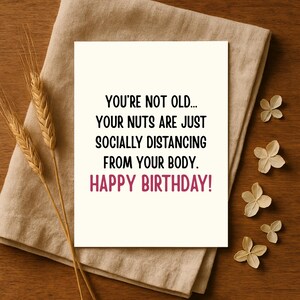 Funny Adult Birthday Card for Him, Rude and Hilarious Birthday Card for Men, NSFW Birthday Card with Dirty Humor, NSFW Gag Gift for Men
