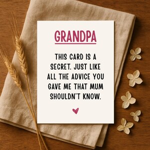 Grandpa Card from Grandchild – Funny Grandparent Humor – Best Grandpa Ever Card – Gift for Grandfather with Personality - Last Minute Gift