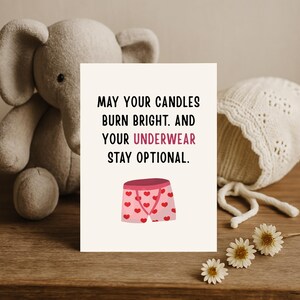 Naughty Birthday Card for Husband, Boyfriend. Sarcastic Adult Humor Card for Him, Her. Funny NSFW Card for Boyfriend, Girlfriend