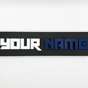 Custom Desk Nameplate – Personalized Logo, Text, or Design | Office Sign, Streaming Setup, Gamer Tag Display, Unique Gift