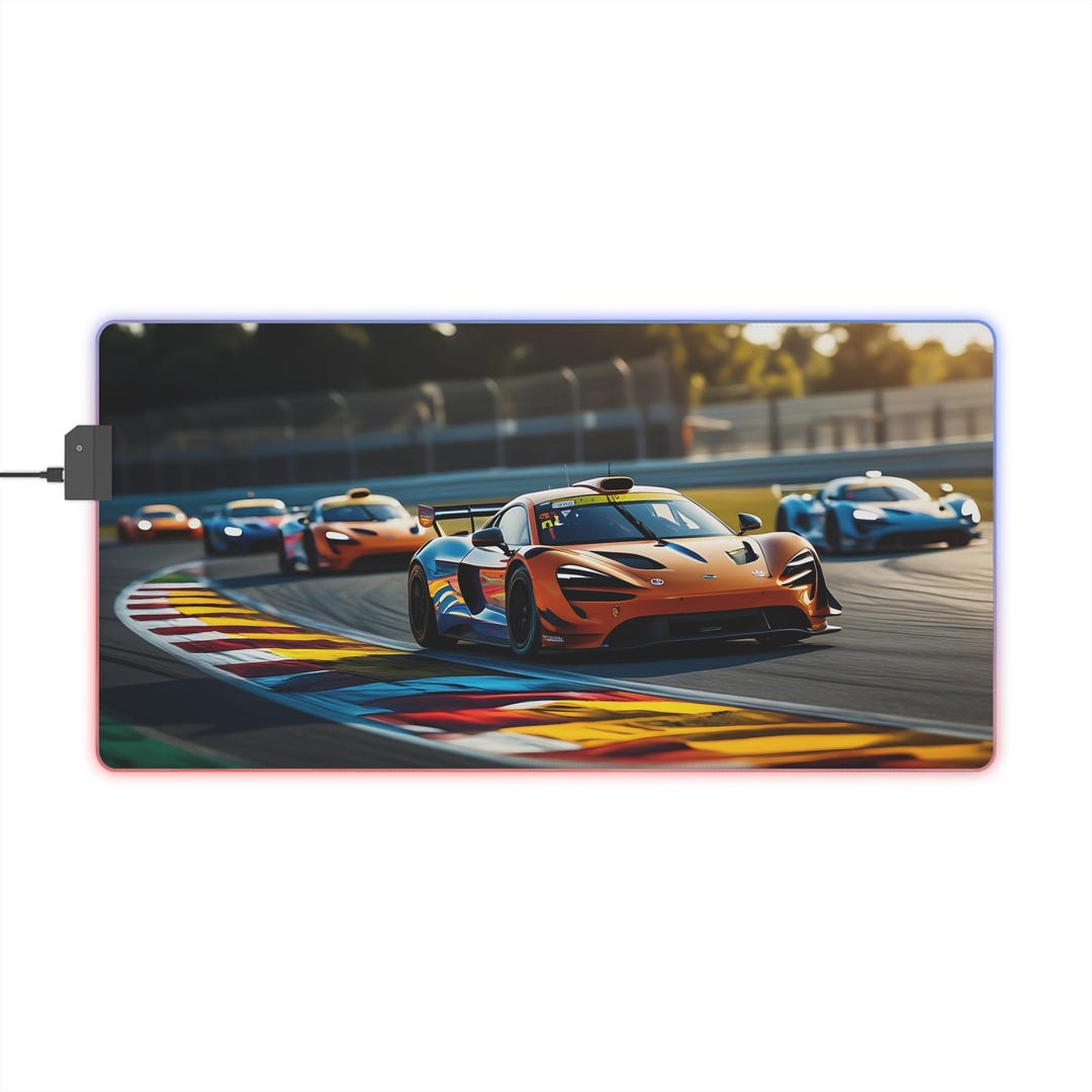 LED Racing Gaming Mouse Pad, Perfect for Gamers, High-speed Mousepad ...