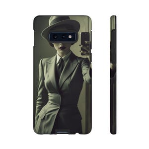 Vintage Glam Phone Case: 40s Retro Style, Impact-Resistant