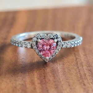 Moissanite Ring, Halo Ring, Unique Halo Ring In 10K Solid White Gold