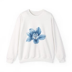 Floral Comfort Crewneck Sweatshirt | Cozy Unisex Pullover, Gift for Her, Casual Style, Spring Fashion, Unique Floral Design