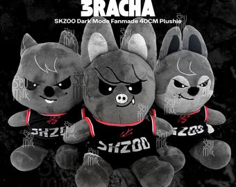 Peluches SKZOO Dark Mode Fanmade 3RACHA 40 CM