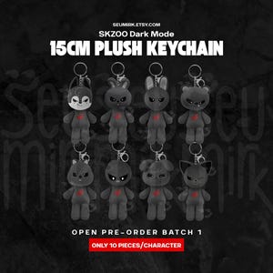 BATCH 1 - SKZOO Dark Mode 15CM Plush Keychain [Pre-Order]