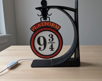 9 3/4 Lamp: Wizard Inspired 3D Printed Decor