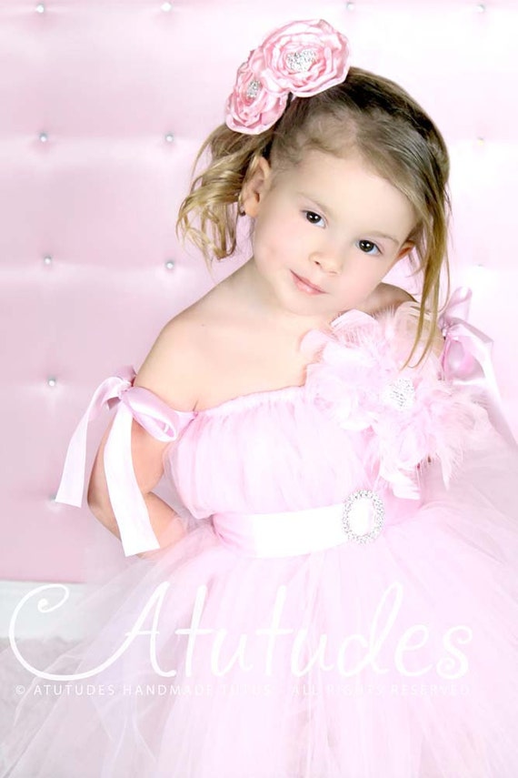 Items similar to Grace Pink Tutu Dress by Atutudes on Etsy