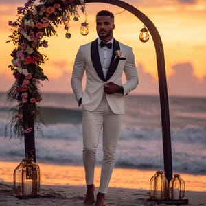 Men's 2 Piece Suit - Custom Tailored Blazer & Trouser Set - Formal Suit For Wedding - Groomsmen Suit - Business Suit For Men