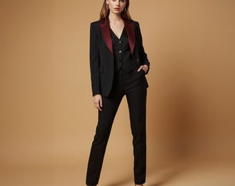 ESCADA(エスカーダ) レディースパンツスーツ レディース - レッド 楽天市場】赤 レッド（スーツ・セットアップ｜レディースファッション