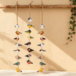Hand-Carved Bird Ornament, Hand Crafted Birds, Ornaments Bird Ornament-Wood, Birds Ornaments 4.9 (93)