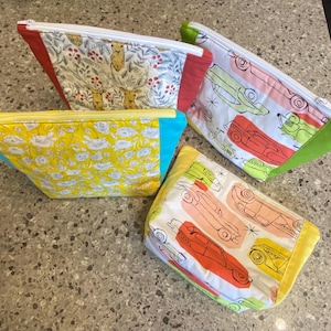 Quilted Makeup bag, toiletry bag, pencil case