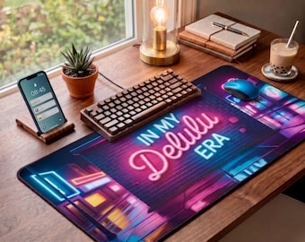 Waterproof Desk Mat Aesthetic Playmat for Girls Table Mat Large Mousepad Minimalist Desk Surface Protector for Students Cool Desk Pad