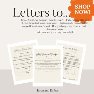 Paquete de cartas de recuerdo personalizadas / Recién nacidos, abuelos, bodas y más / Nombres y colores personalizados