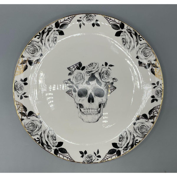 Skull Dinner Plates Etsy