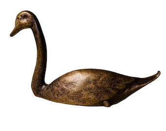 Scott Nelles Bronze Swan Sculpture