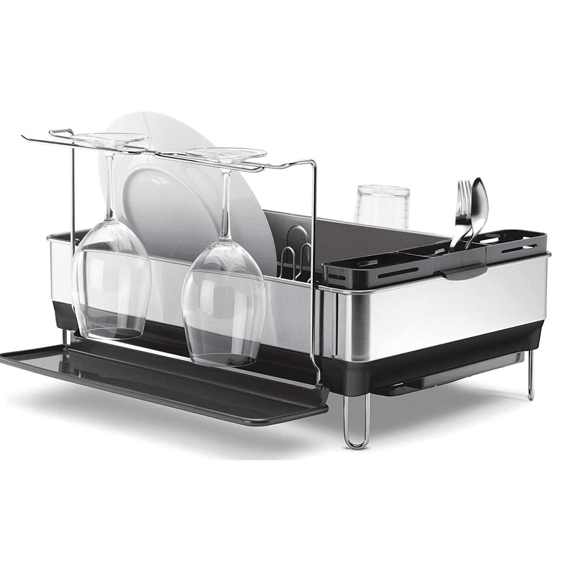  Simplehuman Kitchen Dish Drying Rack with Swivel