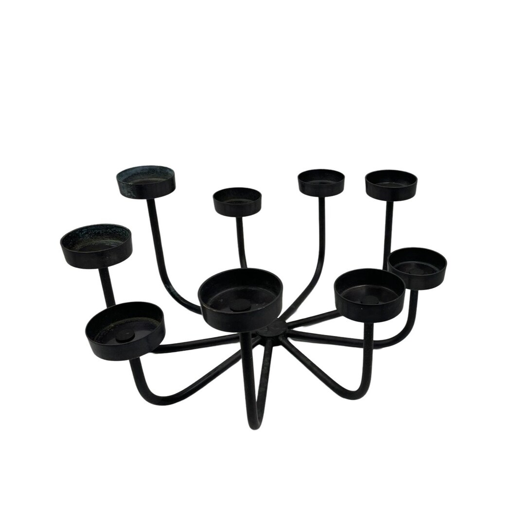 Crate and Barrel Big Bronze Candelabra Contemporary for Etsy