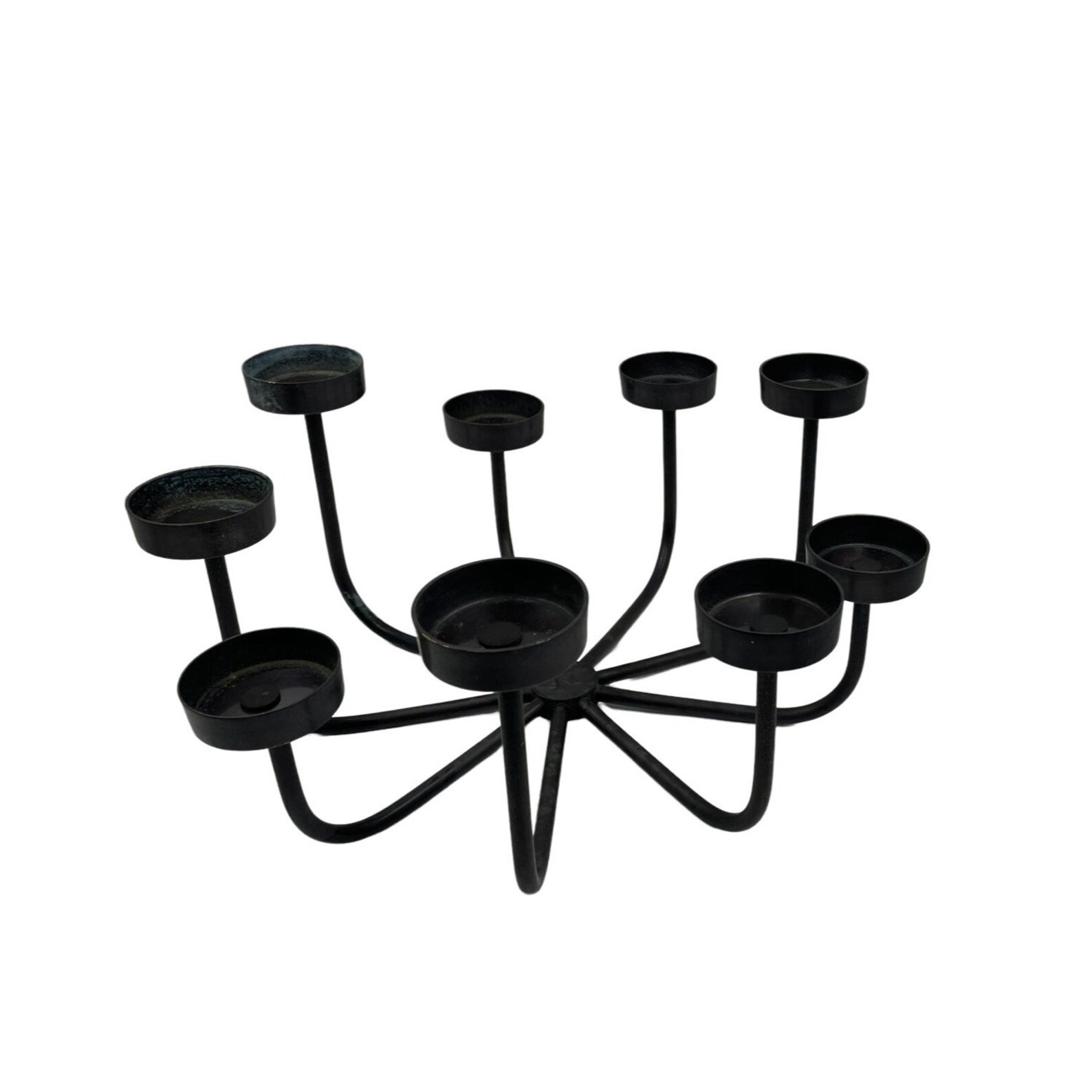 Crate and Barrel Big Bronze Candelabra Contemporary for Etsy