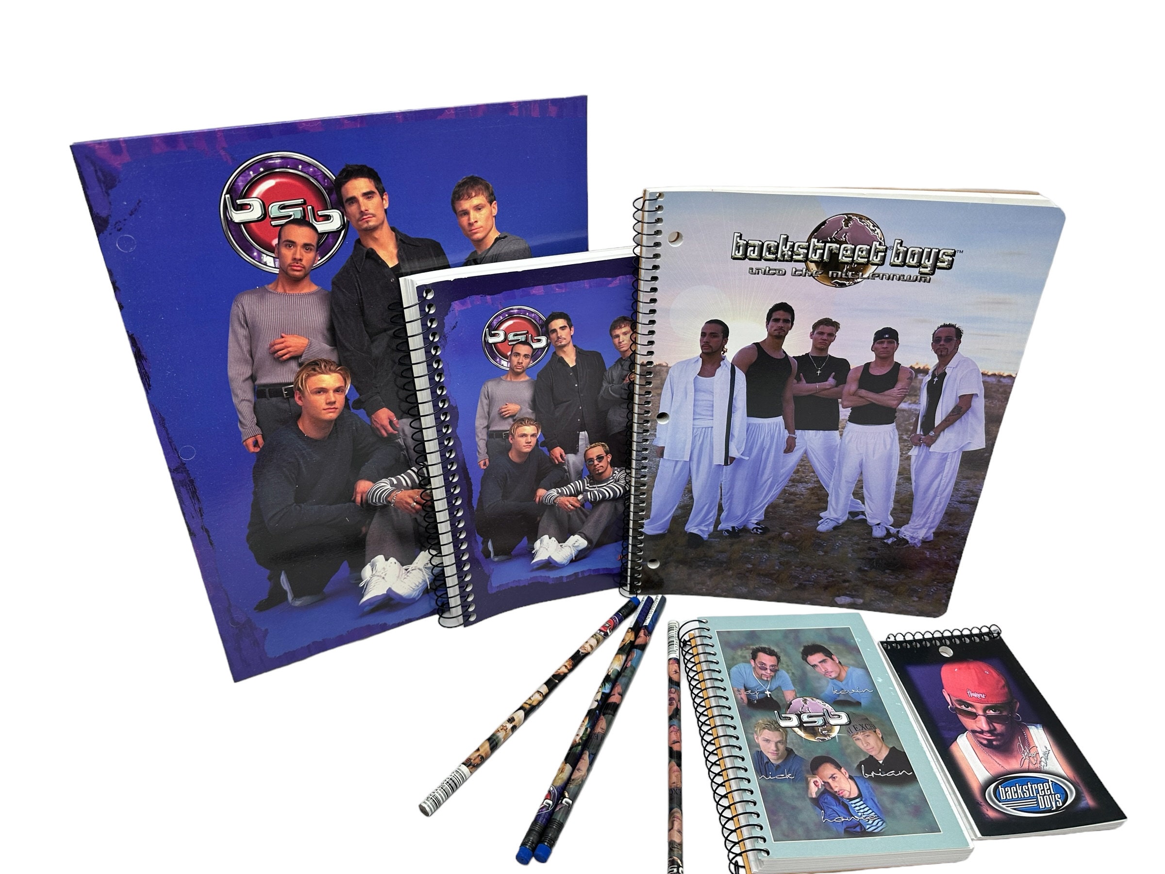 Backstreet Boys Paper Gift Box ~ Stationary Notebooks Pencils