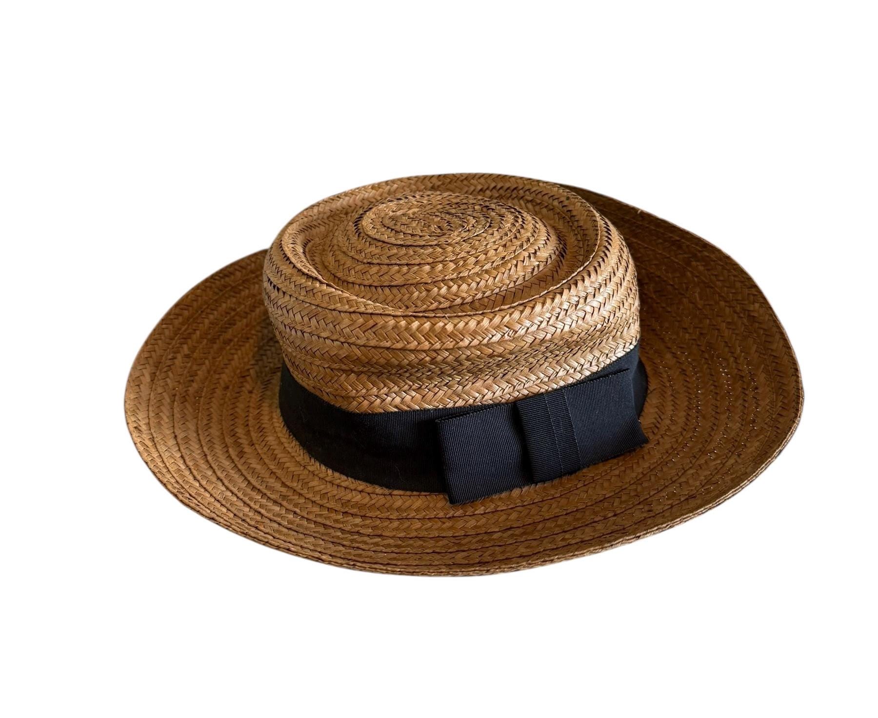 rag & bone Brown Straw Fedora with Black Band rag & bone Straw Hats for Women for sale | eBay main image 2