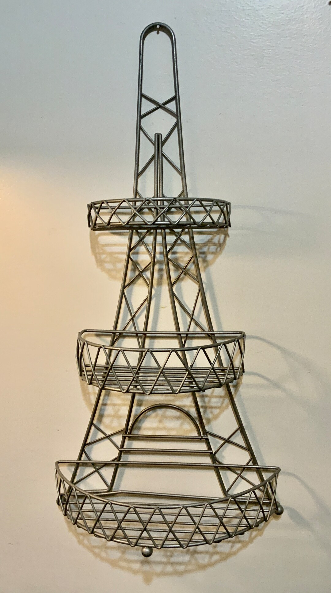 Eiffel Tower Standing or Hanging Shelf Steel Wire, 3 Shelf Vintage - Etsy