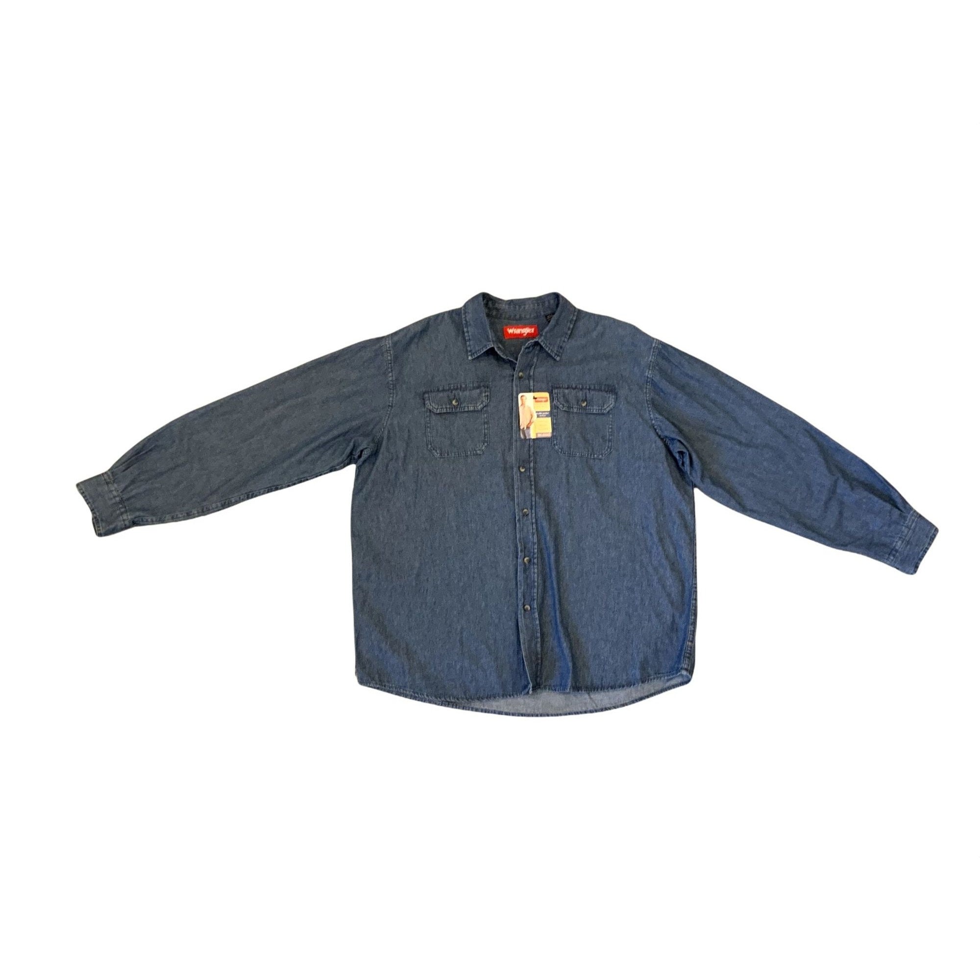 Wrangler Denim Shirt Mens Wrangle4 Long 