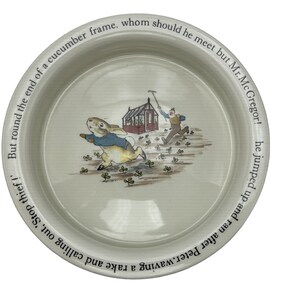 Wedgwood Peter Rabbit Beatrix Potter Bowl 6.5