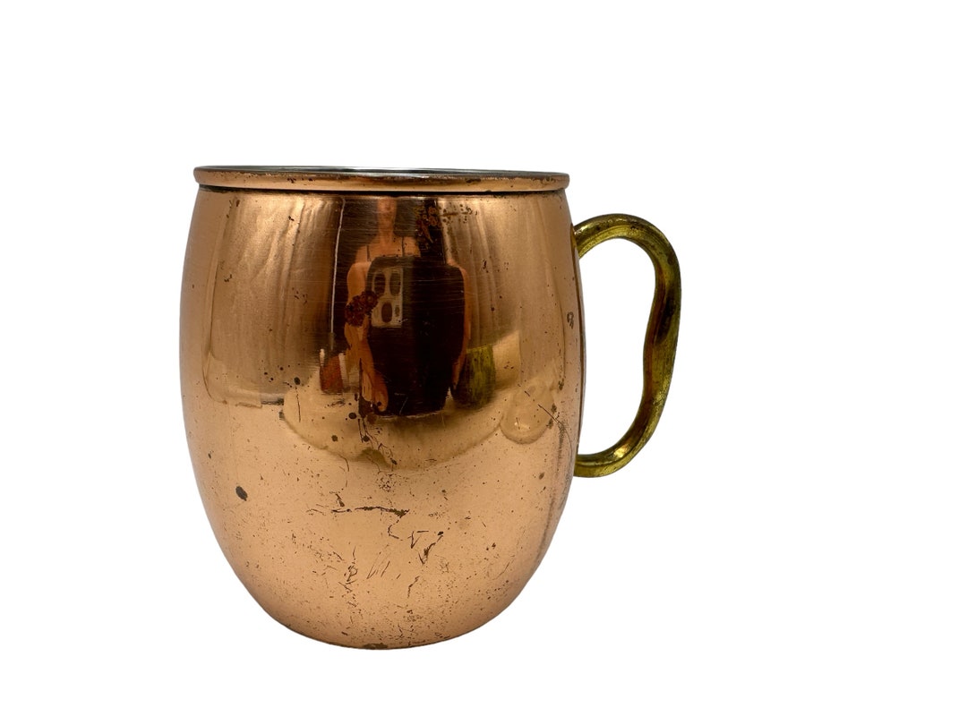 Godinger Copper Mug Vintage Brass Handle 16 Oz Etsy