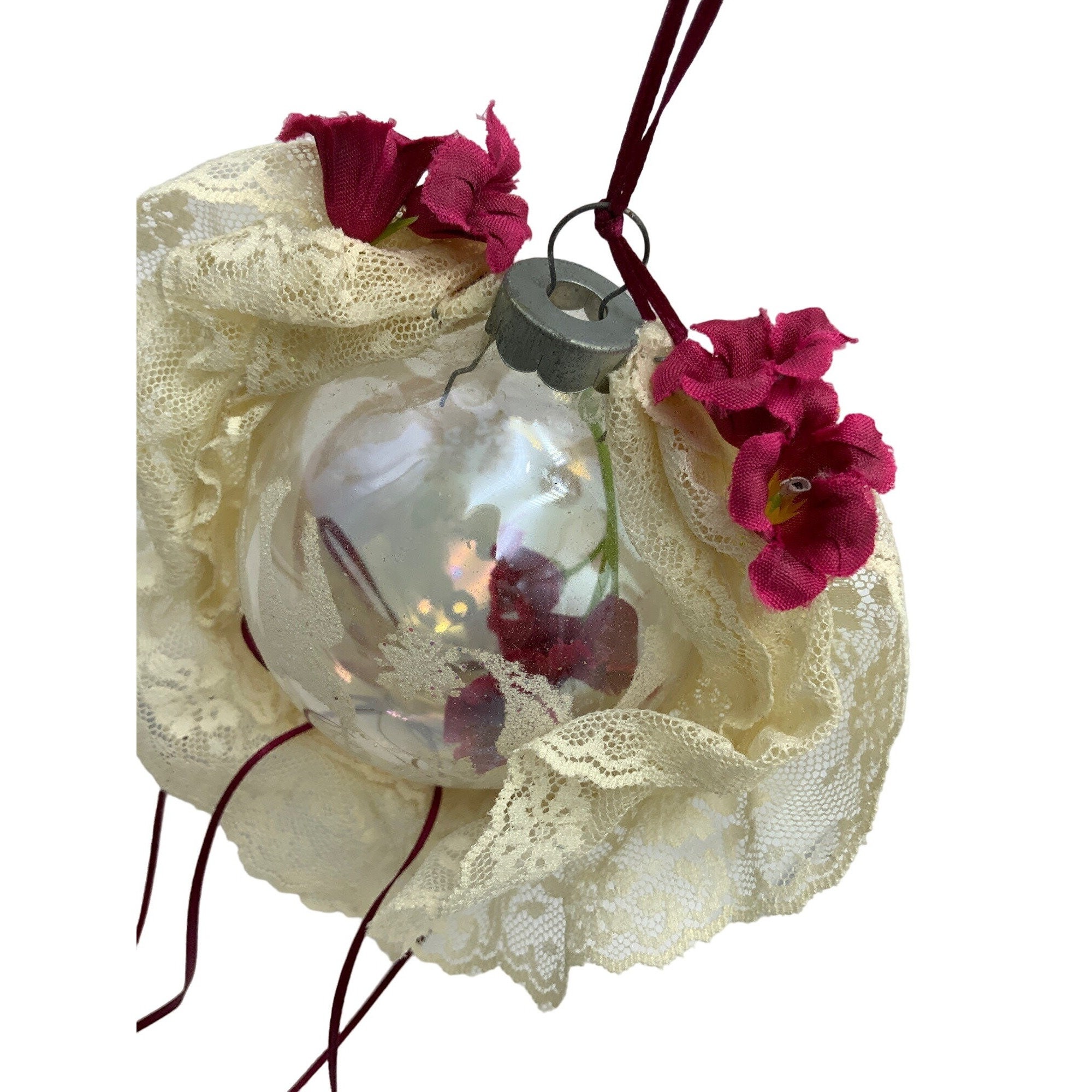Épingle à Broche Ancienne Victorienne - Boule Et Chaîne - Métal Doré - Très Unique