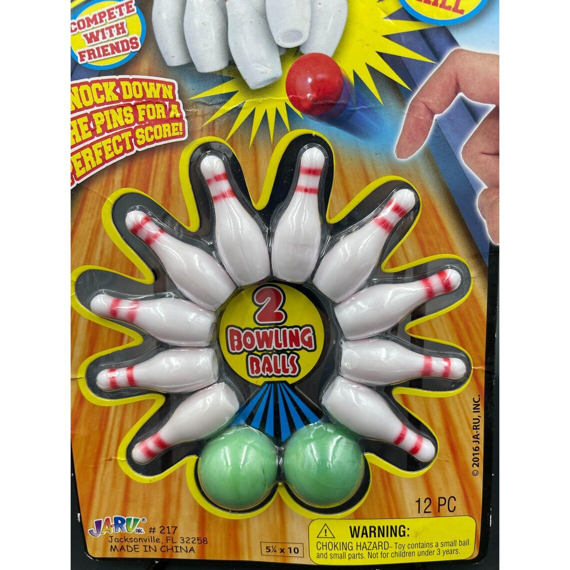 Finger Sports Bowling Knock down pins Flik It JARU Etsy