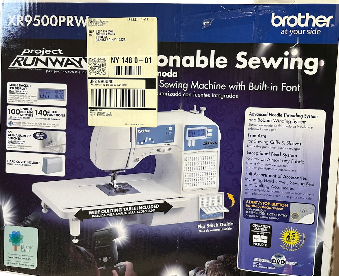 Brother XR9500PRW Computer Sewing Machine Project Runway Ltd Edition