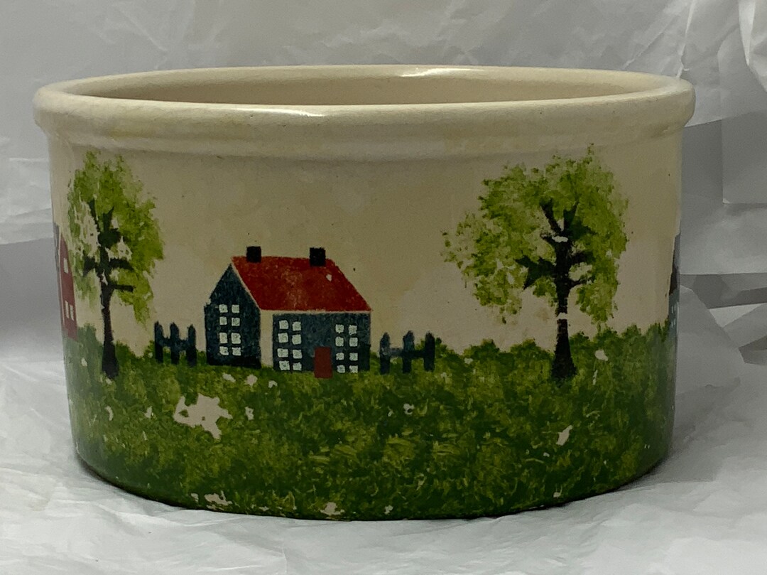 Roseville Pottery, BOWL, Vintage Roseville Pottery Robinson Ransbottom
