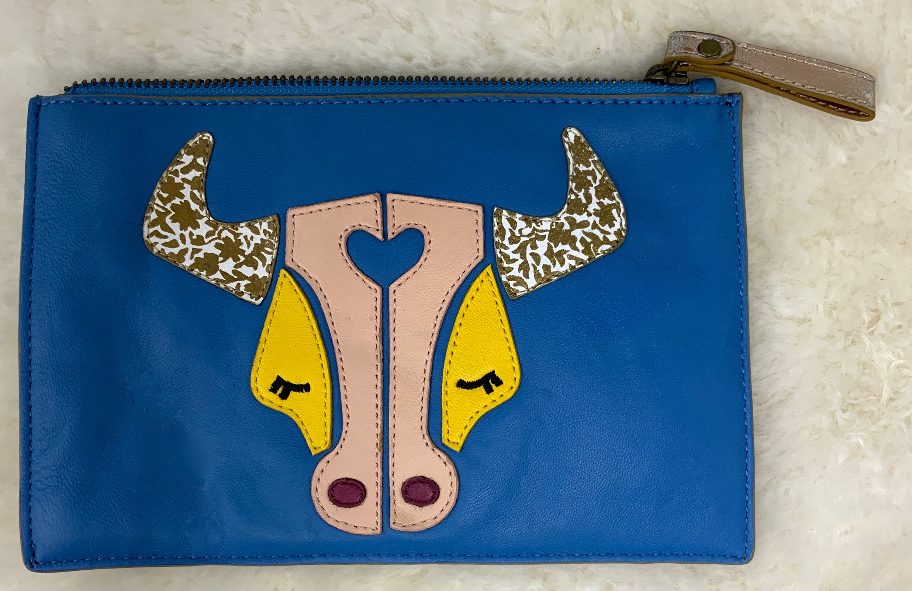 Discontinued Anthropologie Leather Zodiac Pouch by Miss Albright TAURUS Etsy
