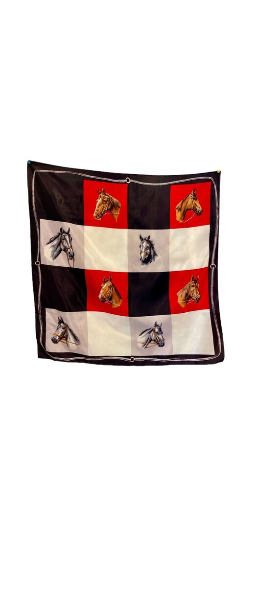 McFrango "Portrait of Horses 'Horse Scarf Silk Han