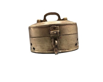 Vintage Brass Cricket Box or keepsake trinket box