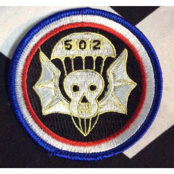 US Army502nd Air Force Embroidered Patch, Stitch o