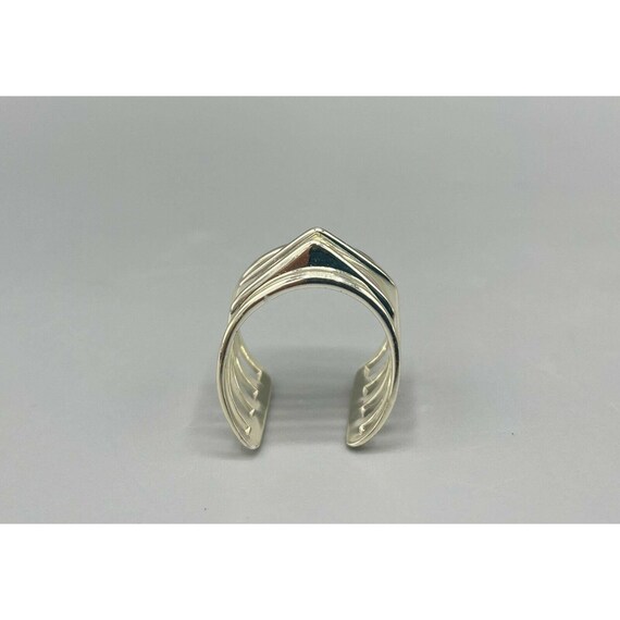 Stella & Dot, Silver Tone Stack Look Ring, Size 7.5