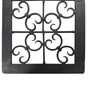 Hand Crafted Scrolling  Trivet Cast Iron, 8” Black, Hot plate Heavy Weight