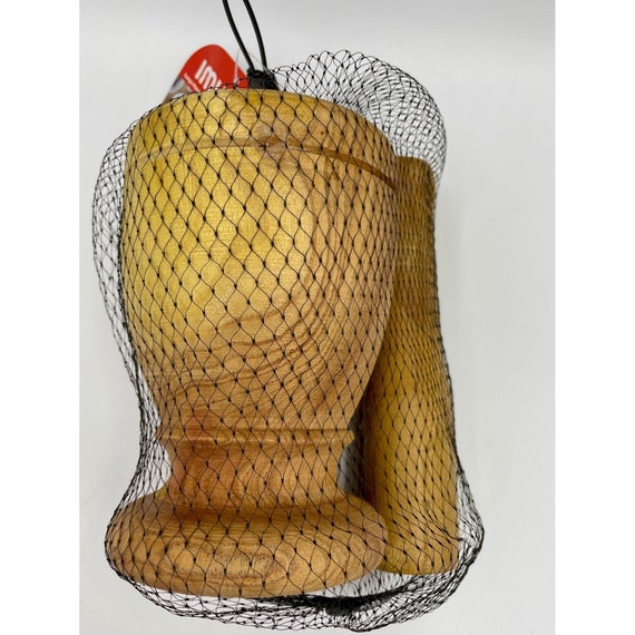 Imusa LIS005W Mortar w Pestle Kitchen Essentials Jumbo Natural Wood NEW