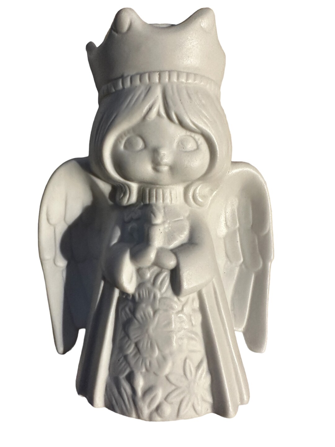 Noel Angel Candle Holder, Porcelain, Bisque, Angel Light, NIB Etsy